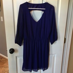 By x by blue/purple 3/4 sleeve blouse like dress